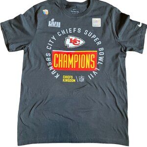 NWT Kansas City Chiefs Nike M Super Bowl Champs Black undertones